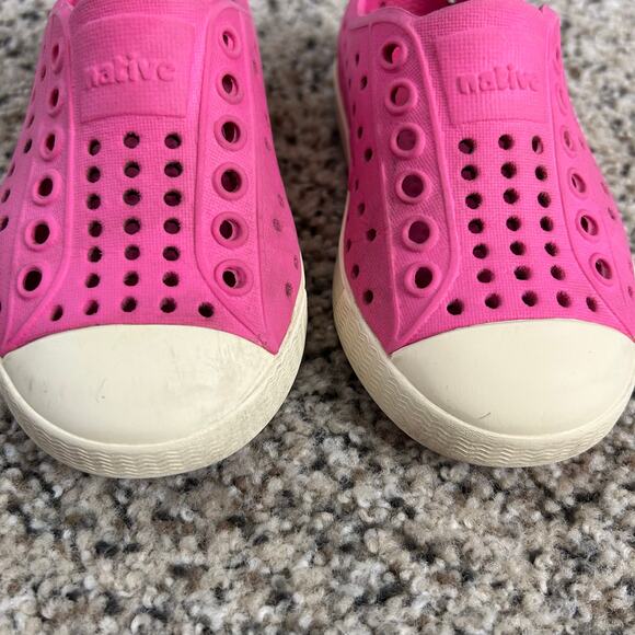 Native Kids Jefferson Slip On Shoes Toddler Pink Off White Size C5 - Picture 5 of 7